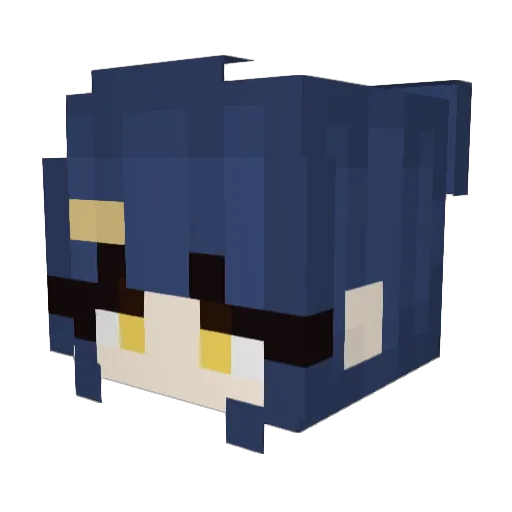 ImDaveyHD Minecraft avatar head, 3D render