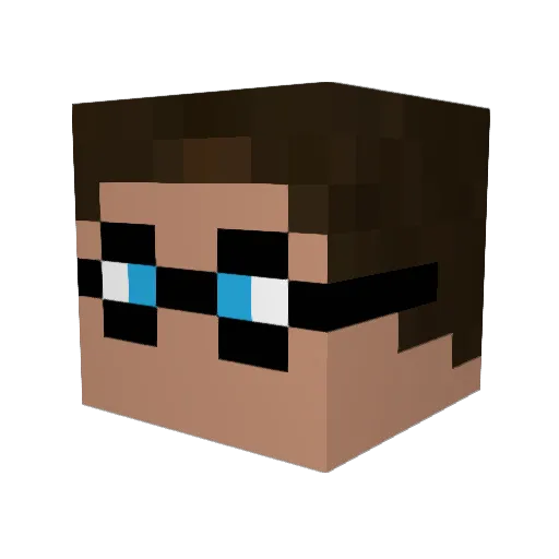 ImDeclan_ Minecraft avatar head, 3D render