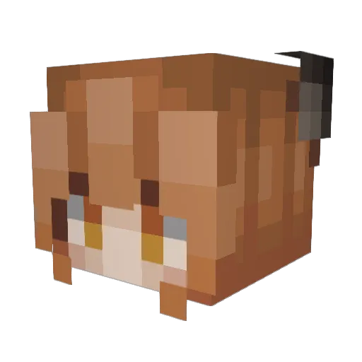 ImDeino Minecraft avatar head, 3D render