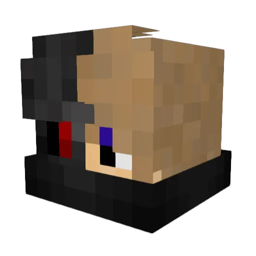 ImDelax Minecraft avatar head, 3D render