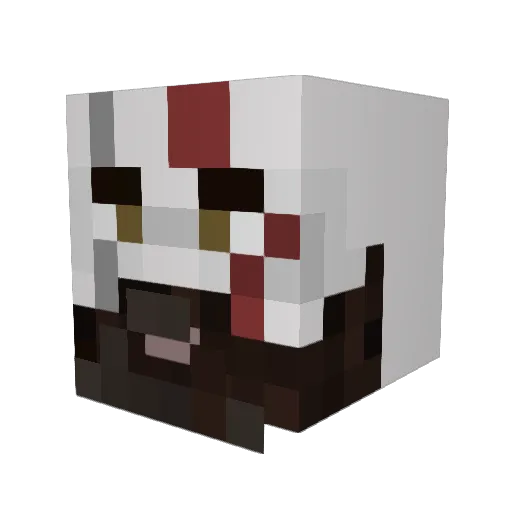 ImDenial Minecraft avatar head, 3D render