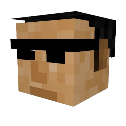 ImDevineRight Minecraft avatar head, 3D render