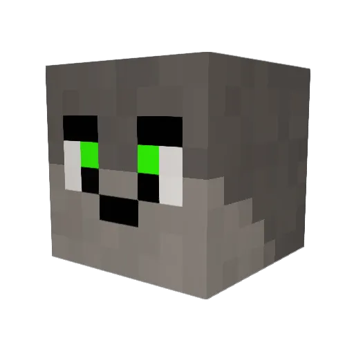 ImDifferentOk Minecraft avatar head, 3D render