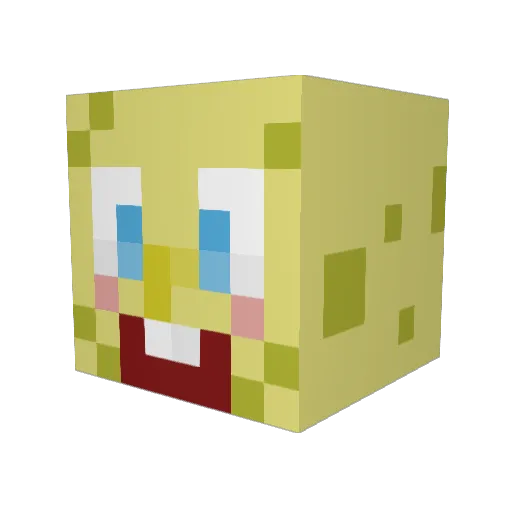 ImDirtyDanl Minecraft avatar head, 3D render
