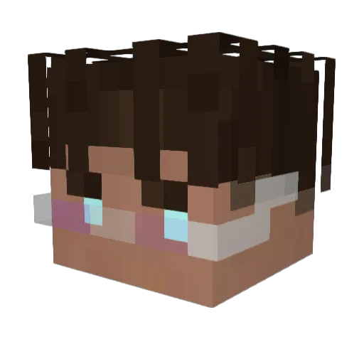 ImDisconnected Minecraft avatar head, 3D render