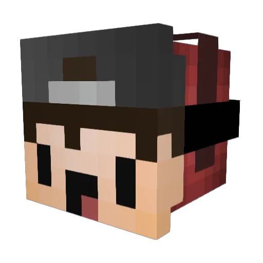 ImDiscord Minecraft avatar head, 3D render