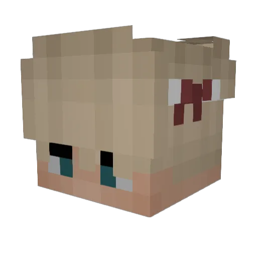 ImDoek Minecraft avatar head, 3D render