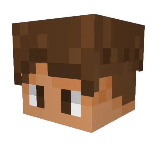 ImDonNadie Minecraft avatar head, 3D render