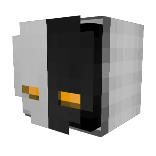 ImDoubleUK Minecraft avatar head, 3D render