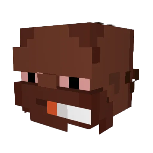 ImDroot1 Minecraft avatar head, 3D render