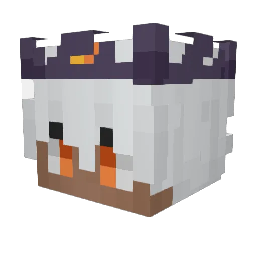 ImDrowsy Minecraft avatar head, 3D render