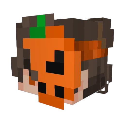ImDruscky Minecraft avatar head, 3D render