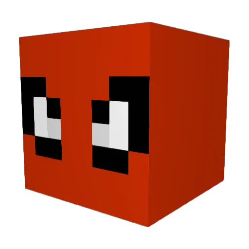 ImDubby Minecraft avatar head, 3D render