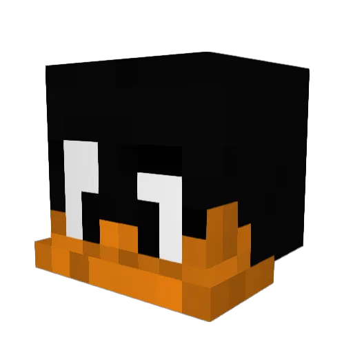 ImDuckM8 Minecraft avatar head, 3D render