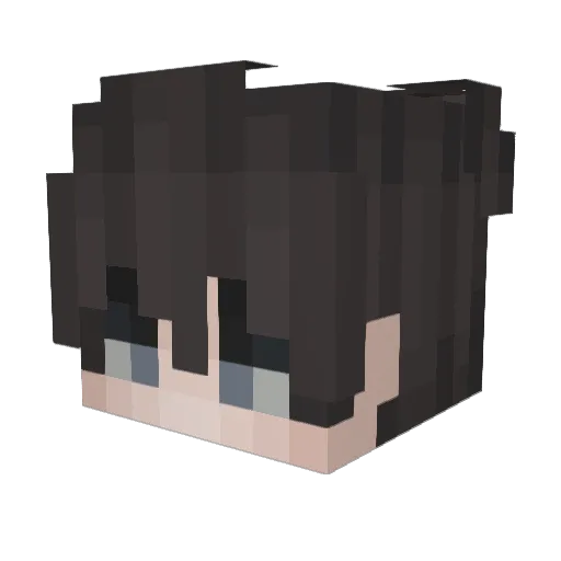 ImDvir_ Minecraft avatar head, 3D render