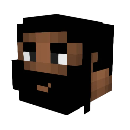 ImDydy Minecraft avatar head, 3D render