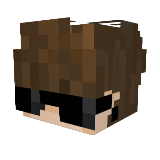 ImDyno Minecraft avatar head, 3D render