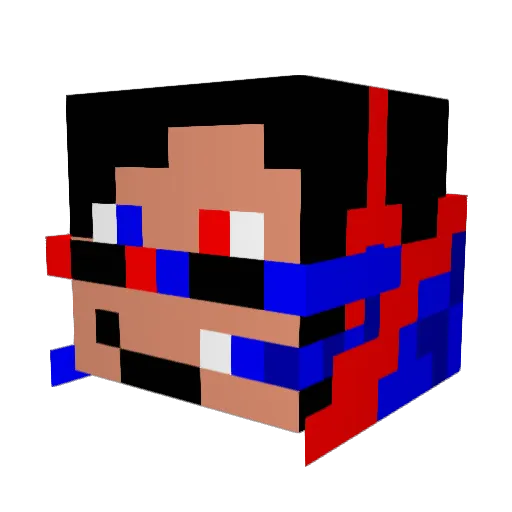 ImEagleyed Minecraft avatar head, 3D render