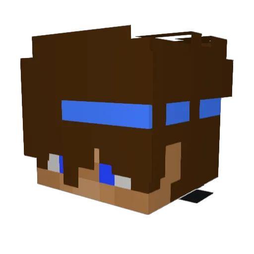 ImEdo80 Minecraft avatar head, 3D render