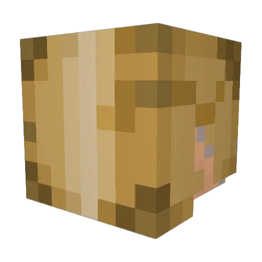 ImEduu Minecraft avatar head, 3D render
