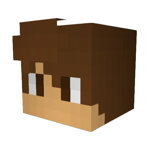 ImEitan Minecraft avatar head, 3D render