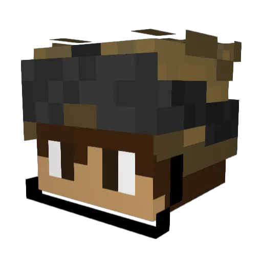 ImElvis Minecraft avatar head, 3D render
