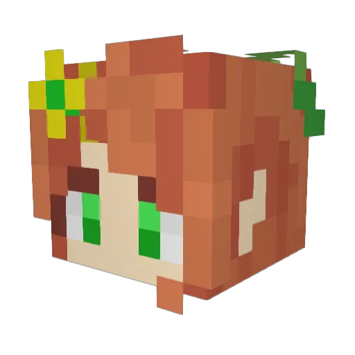 ImEmyy Minecraft avatar head, 3D render