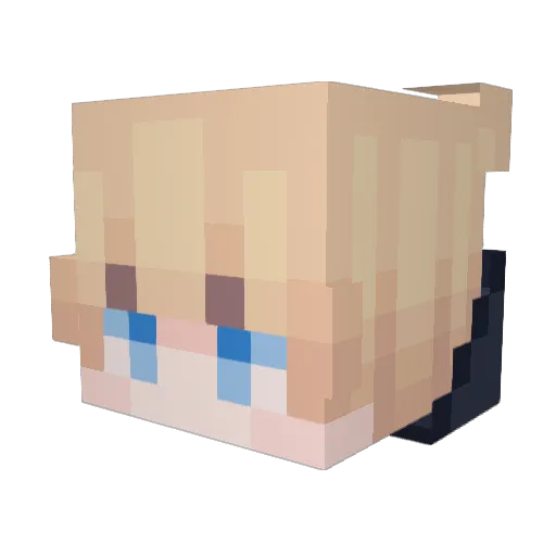 ImF0zzy Minecraft avatar head, 3D render
