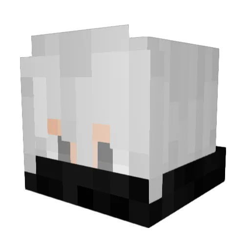 ImFaaaded Minecraft avatar head, 3D render