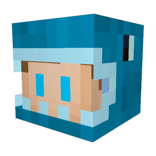 ImFabii Minecraft avatar head, 3D render