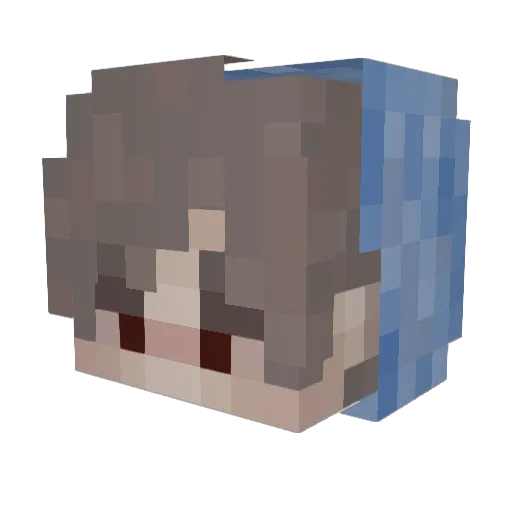 ImFarid Minecraft avatar head, 3D render