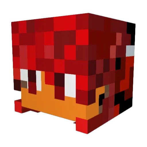 ImFederix Minecraft avatar head, 3D render