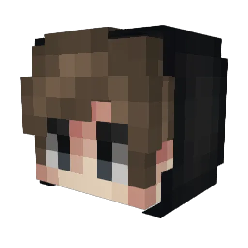 ImFire88_ Minecraft avatar head, 3D render