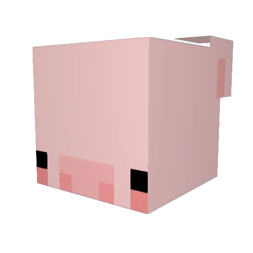 ImFlamara Minecraft avatar head, 3D render