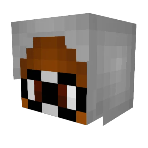ImFlaminq Minecraft avatar head, 3D render
