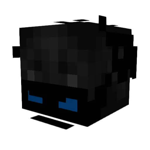 ImFlaxZenn Minecraft avatar head, 3D render