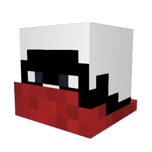 ImFog Minecraft avatar head, 3D render