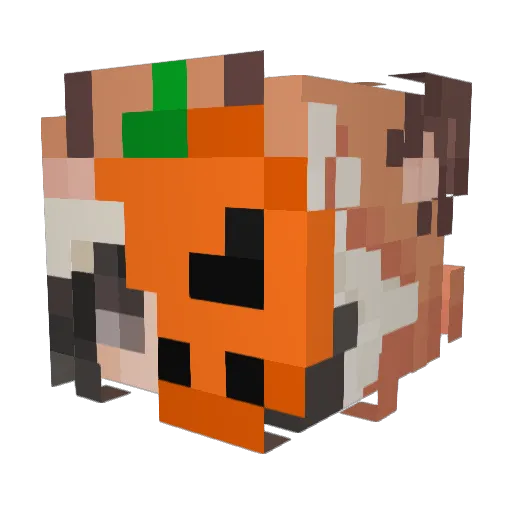 ImFrancesca Minecraft avatar head, 3D render
