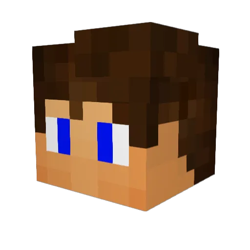 ImFreAs Minecraft avatar head, 3D render
