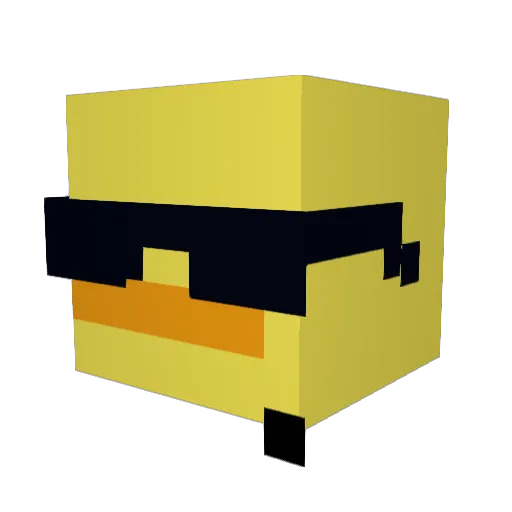 ImFreakky Minecraft avatar head, 3D render
