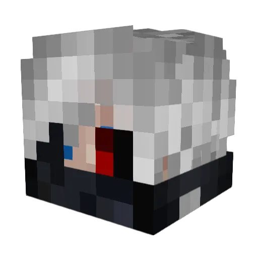 ImFuboo Minecraft avatar head, 3D render