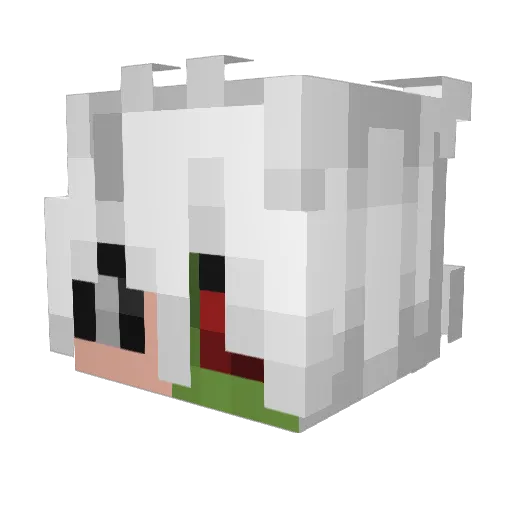ImFz Minecraft avatar head, 3D render