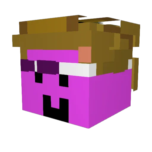ImG4 Minecraft avatar head, 3D render