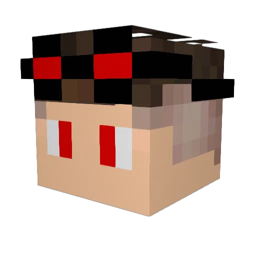 ImGabrielXF Minecraft avatar head, 3D render