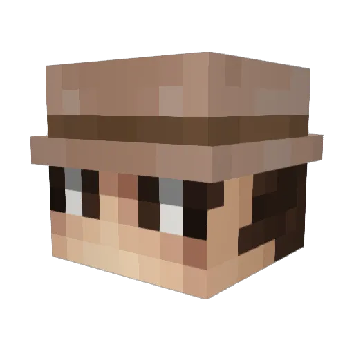 ImGabsu Minecraft avatar head, 3D render