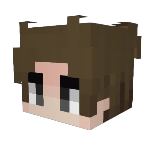ImGart Minecraft avatar head, 3D render