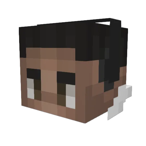 ImGlean Minecraft avatar head, 3D render