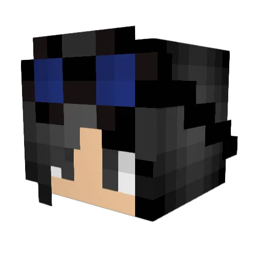 ImGoddess Minecraft avatar head, 3D render