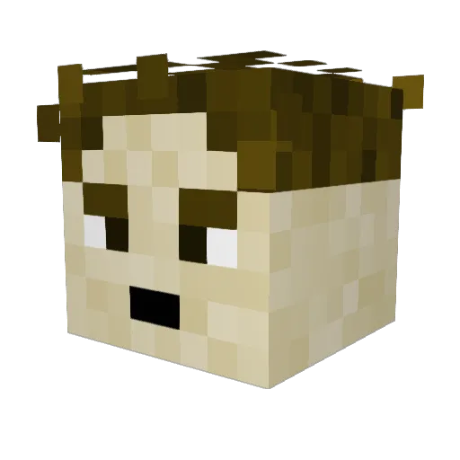 ImGreenShadow Minecraft avatar head, 3D render
