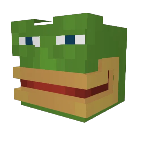 ImGudAndUrBad Minecraft avatar head, 3D render